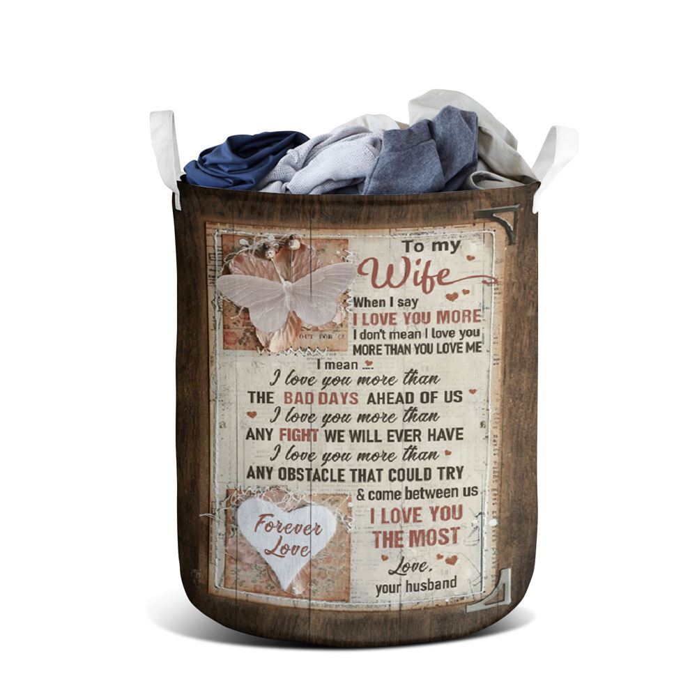 Mother's Day Laundry Basket, I Love You The Most Laundry Basket, Mother's Day Gift, Storage Basket For Mom
