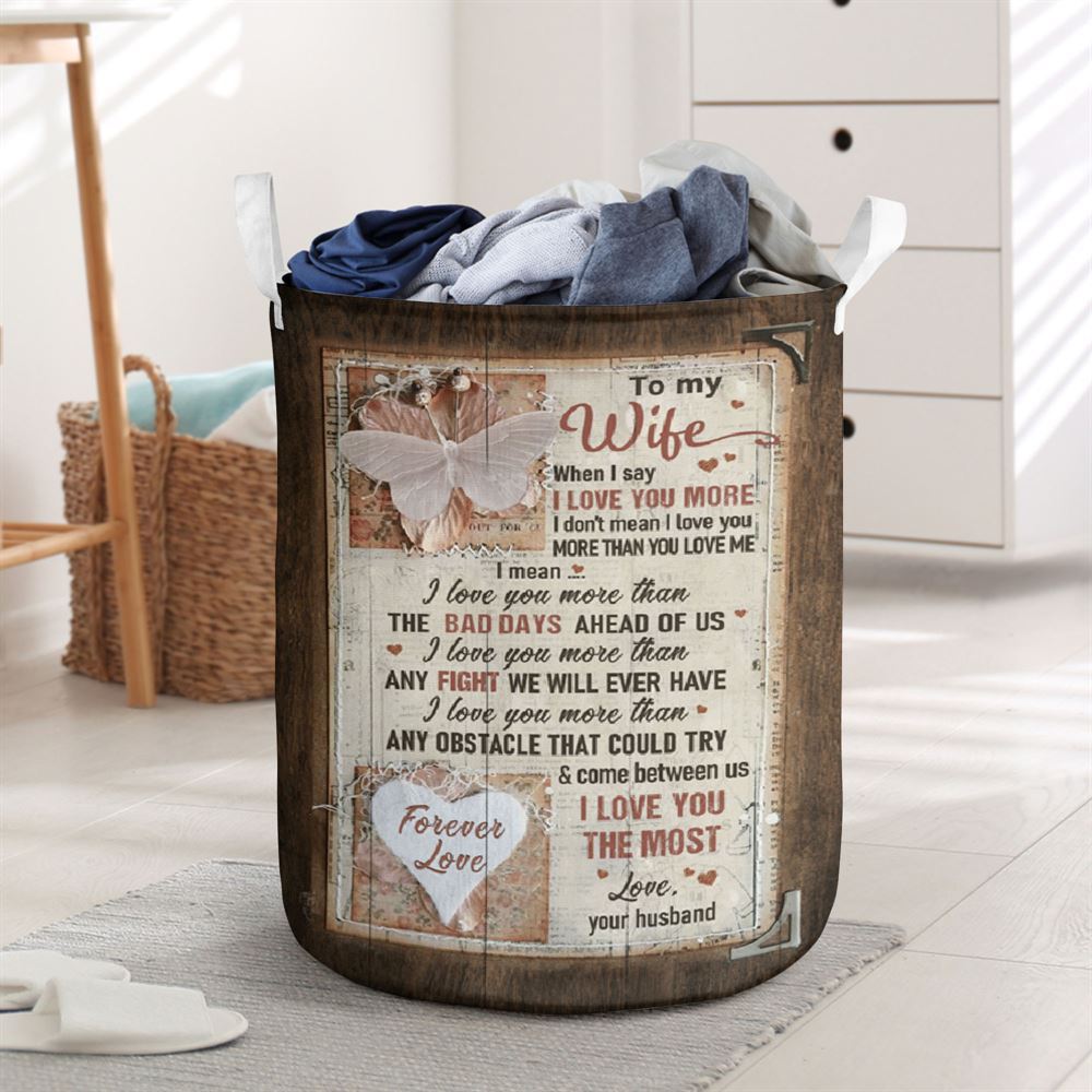 Mother's Day Laundry Basket, I Love You The Most Laundry Basket, Mother's Day Gift, Storage Basket For Mom