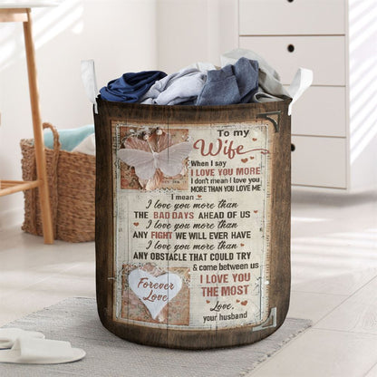 Mother's Day Laundry Basket, I Love You The Most Laundry Basket, Mother's Day Gift, Storage Basket For Mom