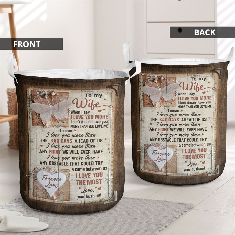 Mother's Day Laundry Basket, I Love You The Most Laundry Basket, Mother's Day Gift, Storage Basket For Mom