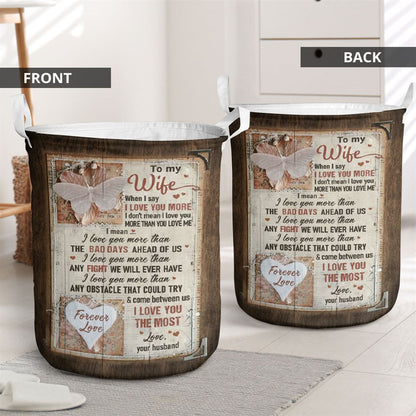 Mother's Day Laundry Basket, I Love You The Most Laundry Basket, Mother's Day Gift, Storage Basket For Mom