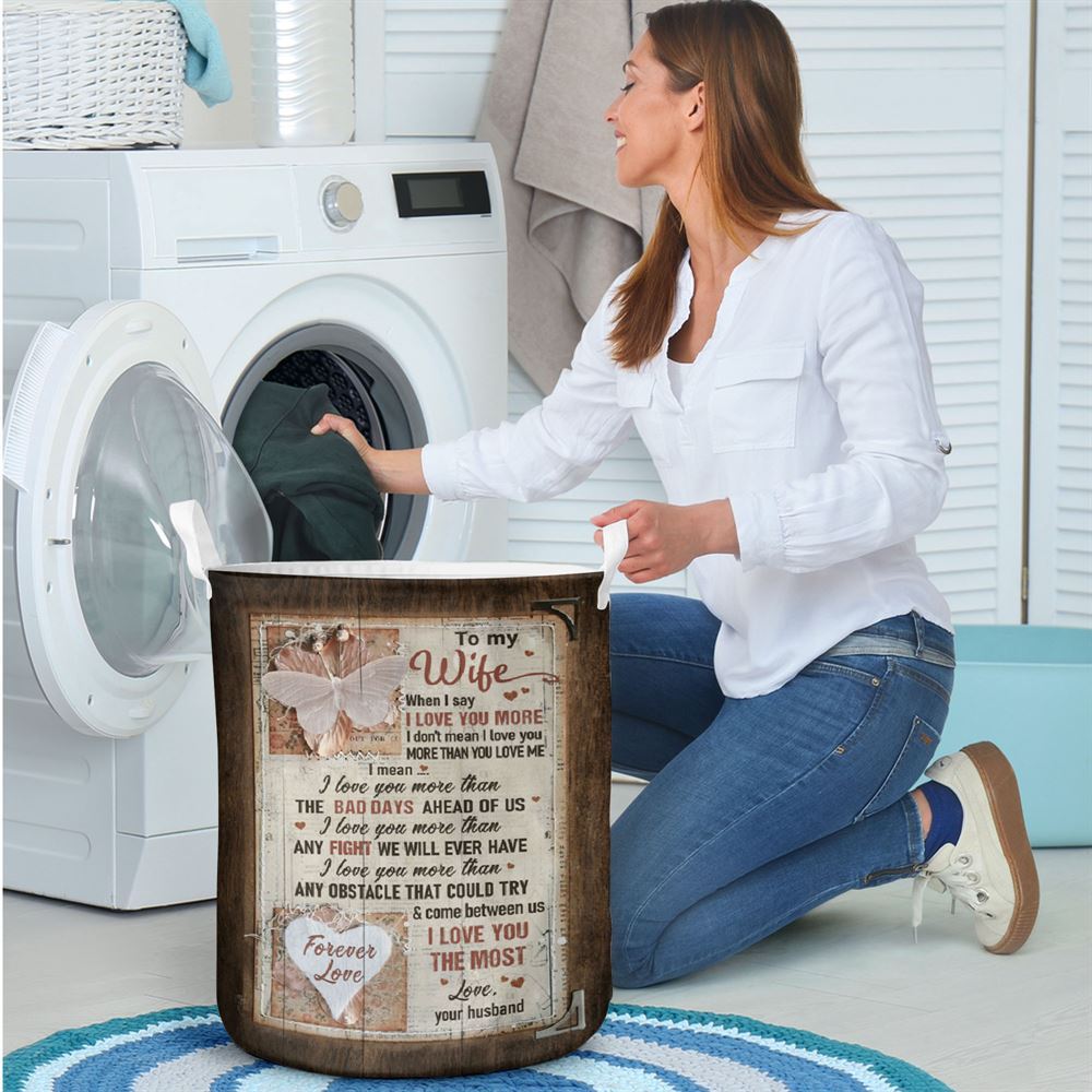 Mother's Day Laundry Basket, I Love You The Most Laundry Basket, Mother's Day Gift, Storage Basket For Mom