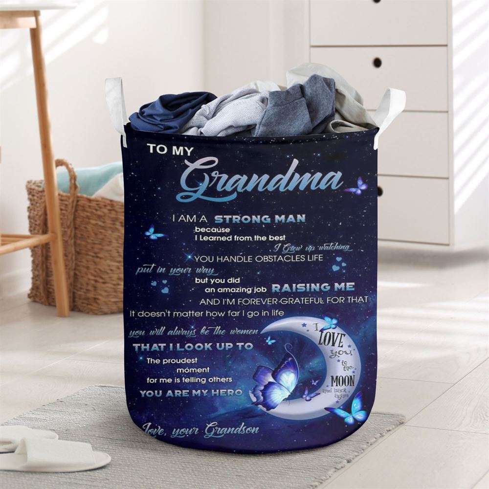 Mother's Day Laundry Basket, I'M A Strong Man Laundry Basket, Mother's Day Gift, Storage Basket For Mom