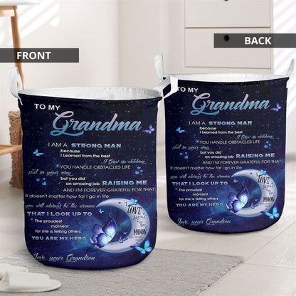 Mother's Day Laundry Basket, I'M A Strong Man Laundry Basket, Mother's Day Gift, Storage Basket For Mom