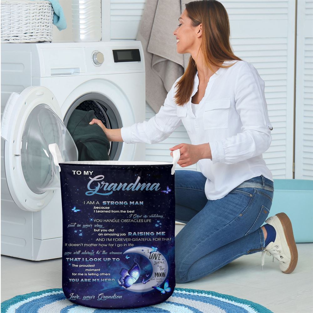 Mother's Day Laundry Basket, I'M A Strong Man Laundry Basket, Mother's Day Gift, Storage Basket For Mom