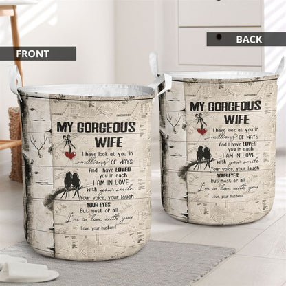 Mother's Day Laundry Basket, I'M In Love With You Laundry Basket, Mother's Day Gift, Storage Basket For Mom