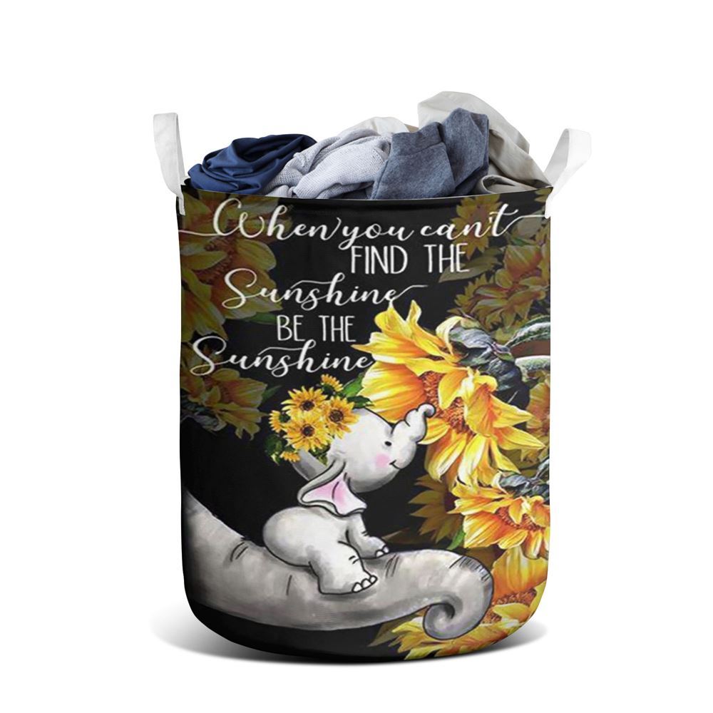Mother's Day Laundry Basket, Lh Elephant Laundry Basket Mom To Daughter Be The Sunshine, Mother's Day Gift, Storage Basket For Mom