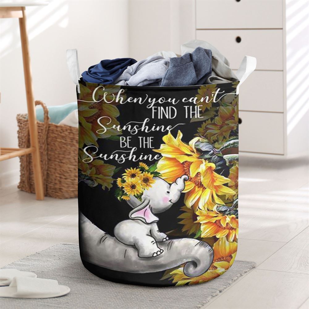 Mother's Day Laundry Basket, Lh Elephant Laundry Basket Mom To Daughter Be The Sunshine, Mother's Day Gift, Storage Basket For Mom