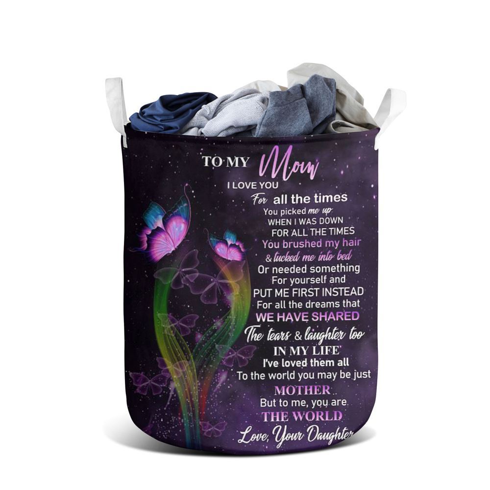 Mother's Day Laundry Basket, Love You For All The Times Laundry Basket, Mother's Day Gift, Storage Basket For Mom