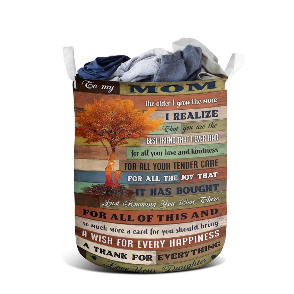 Mother's Day Laundry Basket, Mom Laundry Basket To My Mom Mother Day Gift Idea Laundry Basket, Mother's Day Gift, Storage Basket For Mom