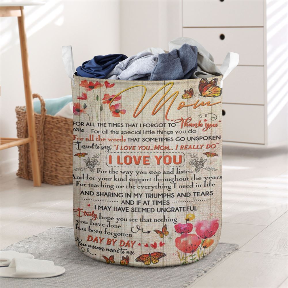Mother's Day Laundry Basket, Mom, Thank You For Everything 1 Laundry Basket, Mother's Day Gift, Storage Basket For Mom