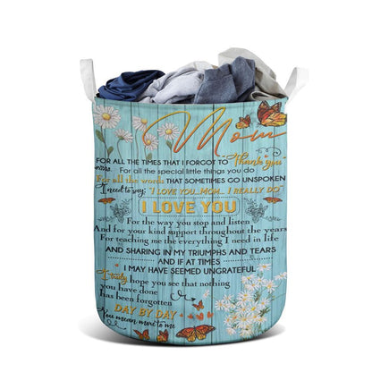 Mother's Day Laundry Basket, Mom, Thank You For Everything Laundry Basket, Mother's Day Gift, Storage Basket For Mom