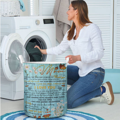 Mother's Day Laundry Basket, Mom, Thank You For Everything Laundry Basket, Mother's Day Gift, Storage Basket For Mom