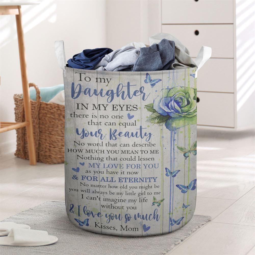 Mother's Day Laundry Basket, Mom To Daughter - I Love You So Much Laundry Basket, Mother's Day Gift, Storage Basket For Mom