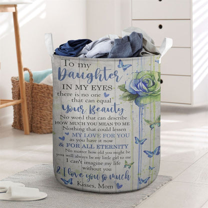 Mother's Day Laundry Basket, Mom To Daughter - I Love You So Much Laundry Basket, Mother's Day Gift, Storage Basket For Mom