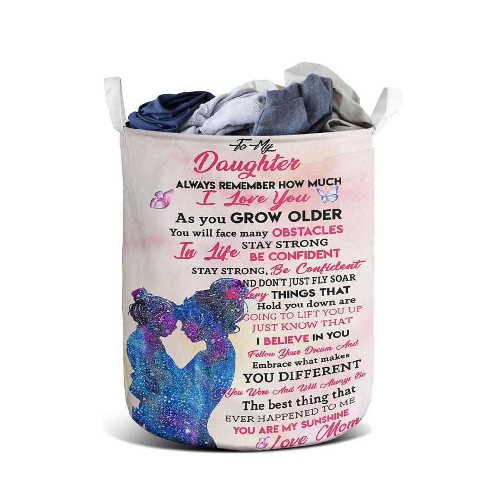 Mother's Day Laundry Basket, Mom To Daughter - You Are My Sunshine Vertical Laundry Basket, Mother's Day Gift, Storage Basket For Mom