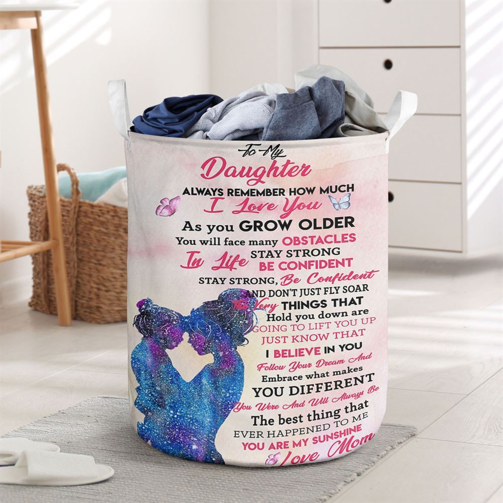 Mother's Day Laundry Basket, Mom To Daughter - You Are My Sunshine Vertical Laundry Basket, Mother's Day Gift, Storage Basket For Mom