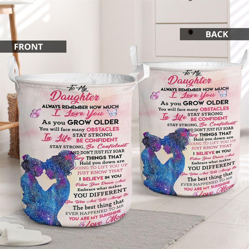 Mother's Day Laundry Basket, Mom To Daughter - You Are My Sunshine Vertical Laundry Basket, Mother's Day Gift, Storage Basket For Mom