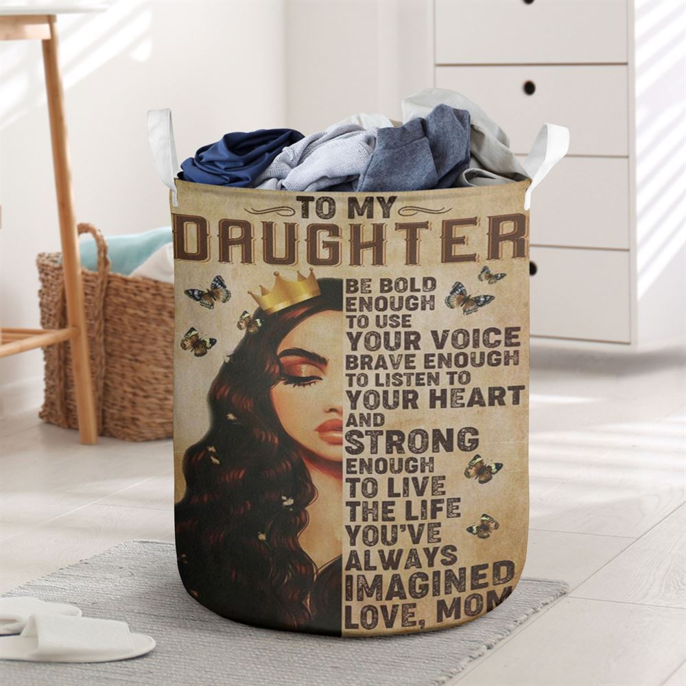 Mother's Day Laundry Basket, Mom To Daughter Laundry Basket, Mother's Day Gift, Storage Basket For Mom