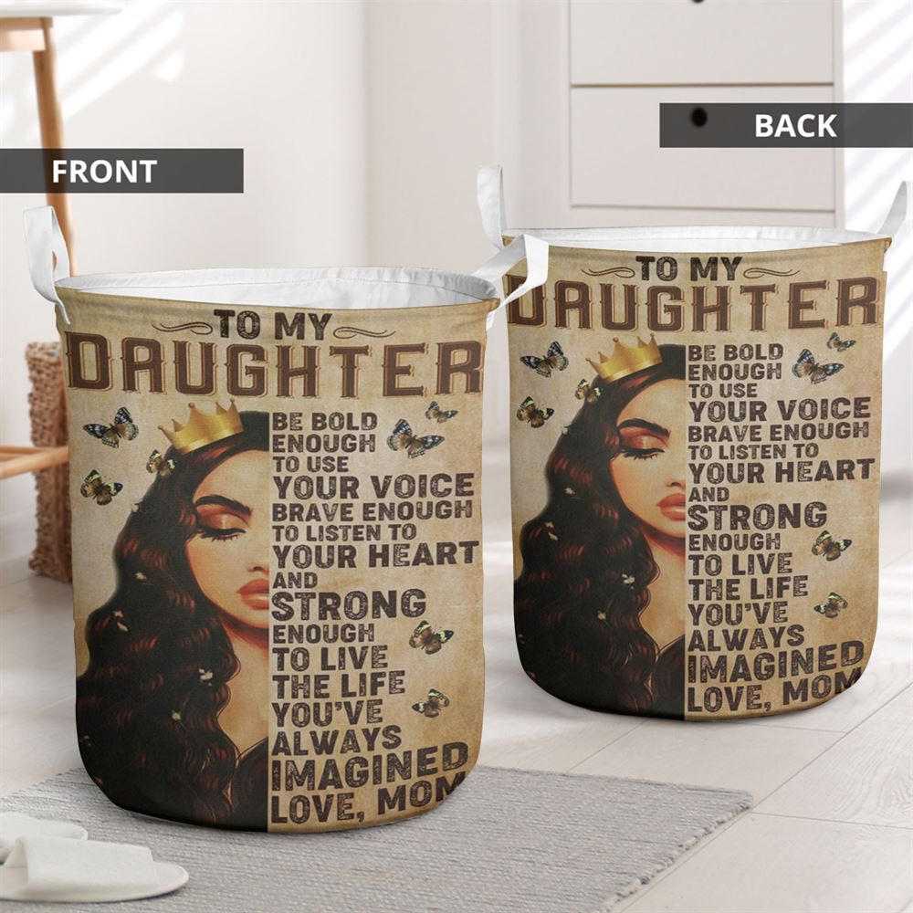 Mother's Day Laundry Basket, Mom To Daughter Laundry Basket, Mother's Day Gift, Storage Basket For Mom