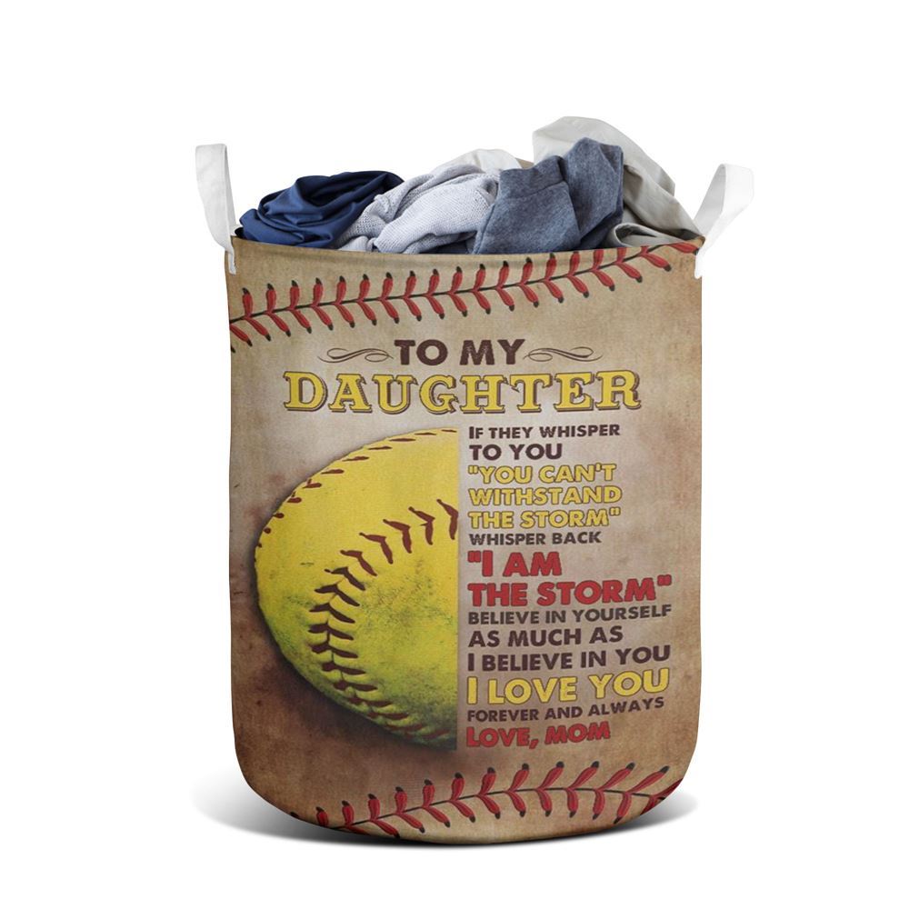 Mother's Day Laundry Basket, Mom To Daughter, Youre The Storm Laundry Basket, Mother's Day Gift, Storage Basket For Mom