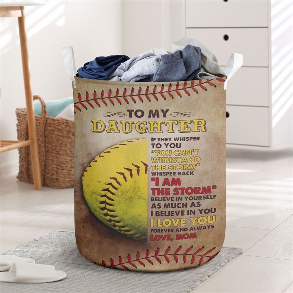 Mother's Day Laundry Basket, Mom To Daughter, Youre The Storm Laundry Basket, Mother's Day Gift, Storage Basket For Mom