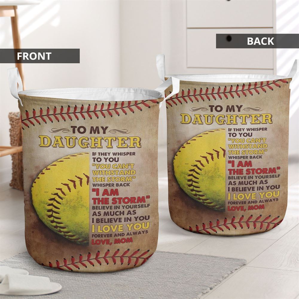 Mother's Day Laundry Basket, Mom To Daughter, Youre The Storm Laundry Basket, Mother's Day Gift, Storage Basket For Mom