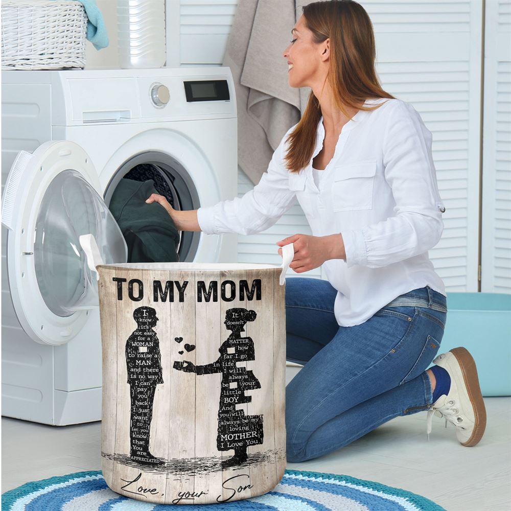Mother's Day Laundry Basket, Mom You'Re Appreciated Laundry Basket, Mother's Day Gift, Storage Basket For Mom