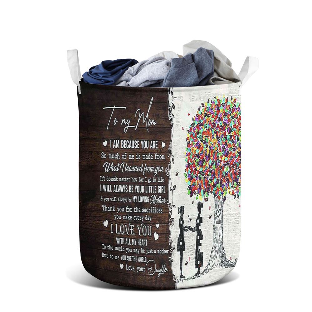 Mother's Day Laundry Basket, Thank You For The Sacrifices You Make Everyday Mom Laundry Basket, Mother's Day Gift, Storage Basket For Mom