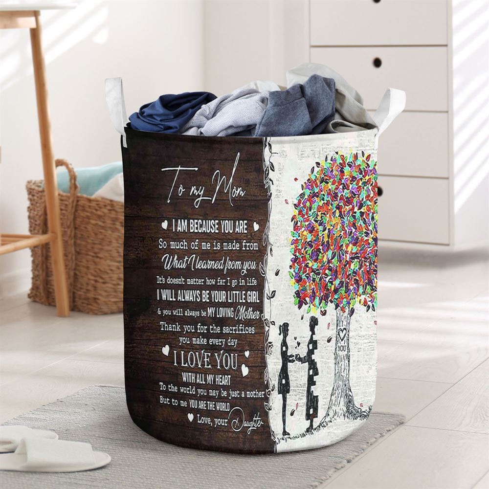 Mother's Day Laundry Basket, Thank You For The Sacrifices You Make Everyday Mom Laundry Basket, Mother's Day Gift, Storage Basket For Mom