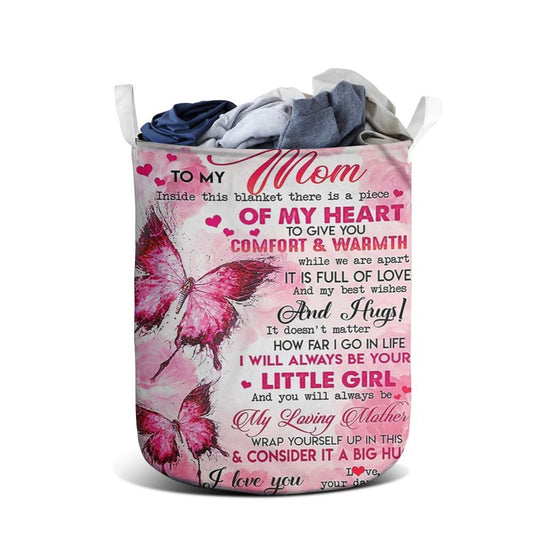 Mother's Day Laundry Basket, To My Mom Butterfly Mother's Day Laundry Basket, Mother's Day Gift, Storage Basket For Mom