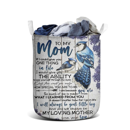 Mother's Day Laundry Basket, To My Mom I Know It's Not Easy Mother's Day Laundry Basket, Mother's Day Gift, Storage Basket For Mom
