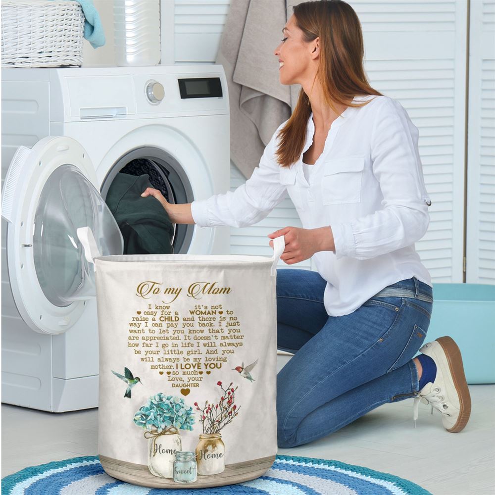 Mother's Day Laundry Basket, To My Mom I Love You Laundry Basket, Mother's Day Gift, Storage Basket For Mom
