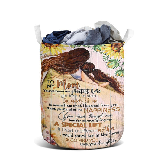 Mother's Day Laundry Basket, To My Mom Laundry Basket Mother's Day Gifts Mom Laundry Basket, Mother's Day Gift, Storage Basket For Mom
