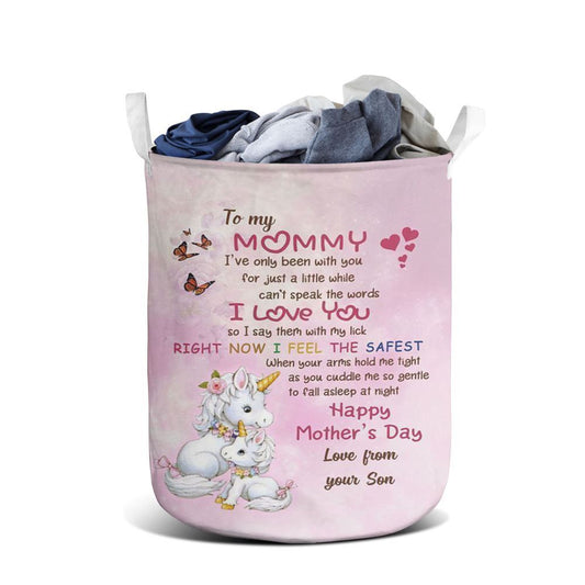 Mother's Day Laundry Basket, To My Mommy Happy Mother'S Day Laundry Basket, Mother's Day Gift, Storage Basket For Mom