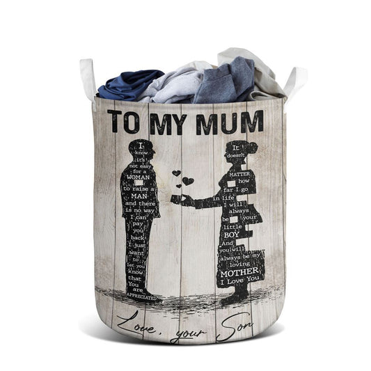 Mother's Day Laundry Basket, To My Mum Laundry Basket, Mother's Day Gift, Storage Basket For Mom