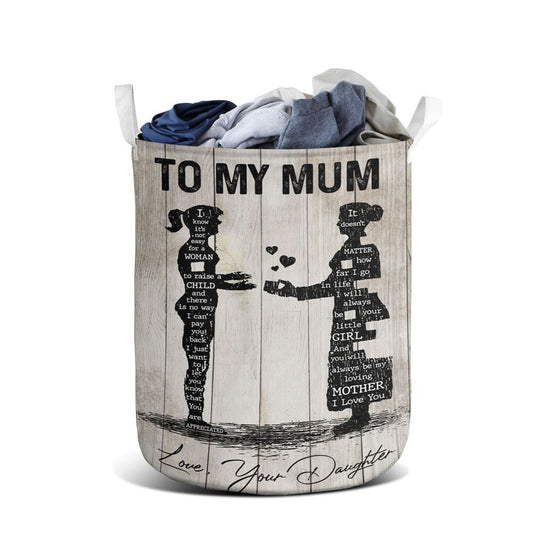 Mother's Day Laundry Basket, To My Mum Laundry Baskets, Mother's Day Gift, Storage Basket For Mom