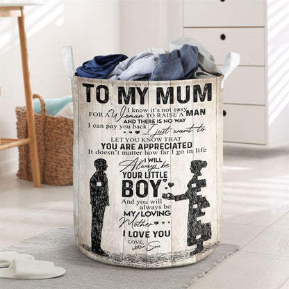 Mother's Day Laundry Basket, You Are Appreciated Laundry Basket Prints, Mother's Day Gift, Storage Basket For Mom