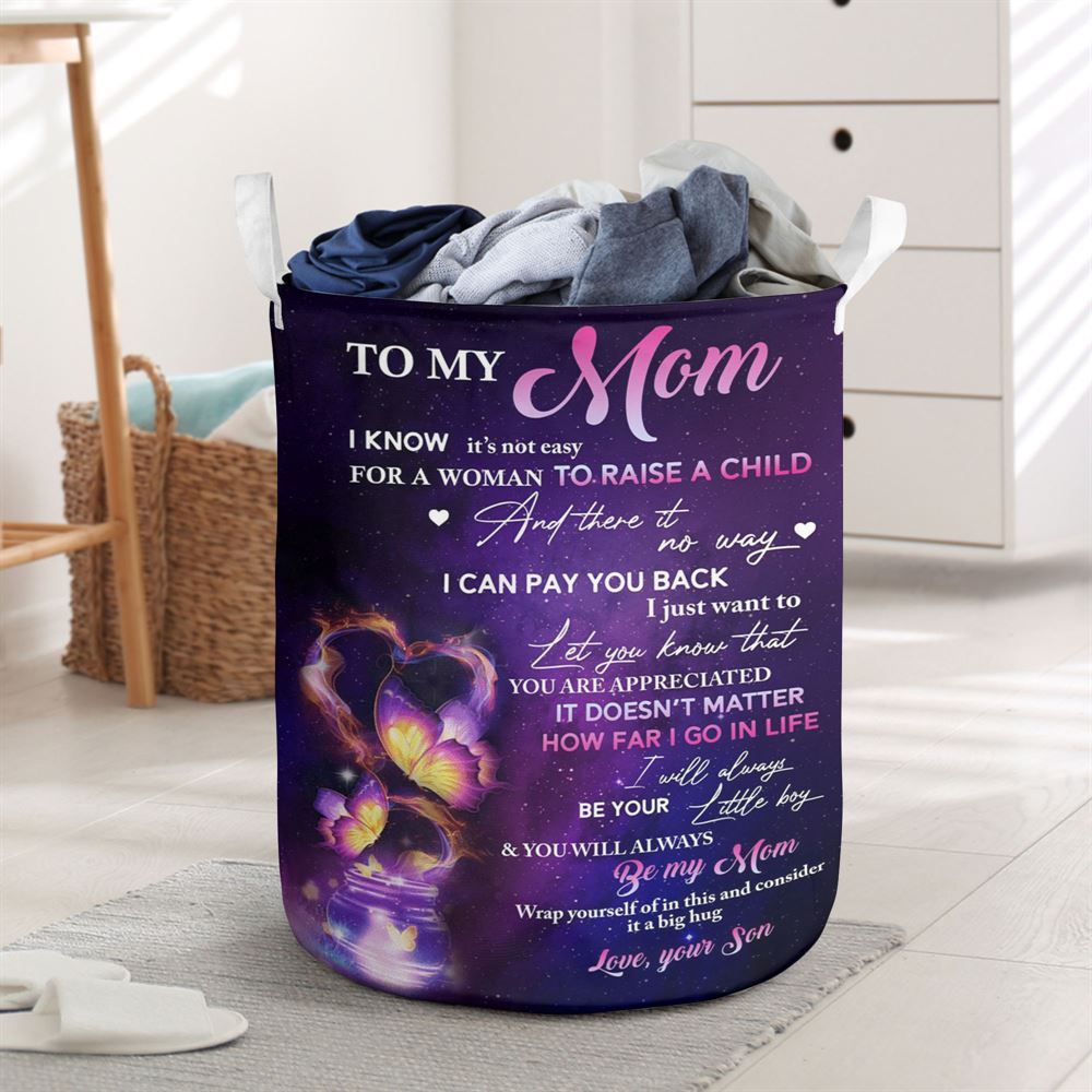 Mother's Day Laundry Basket, You'Ll Always Be My Mom Laundry Basket, Mother's Day Gift, Storage Basket For Mom