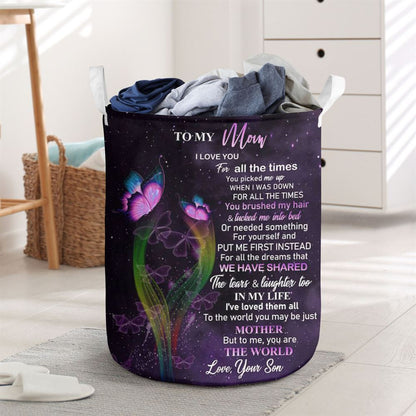 Mother's Day Laundry Basket, You'Re The World Laundry Basket, Mother's Day Gift, Storage Basket For Mom