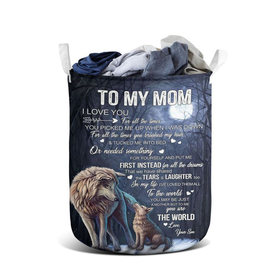 Mother's Day Laundry Basket, You'Re The World Laundry Baskets, Mother's Day Gift, Storage Basket For Mom