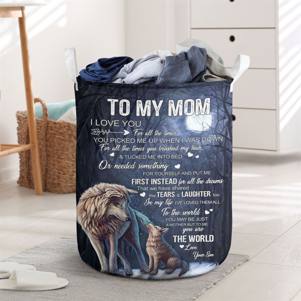 Mother's Day Laundry Basket, You'Re The World Laundry Baskets, Mother's Day Gift, Storage Basket For Mom