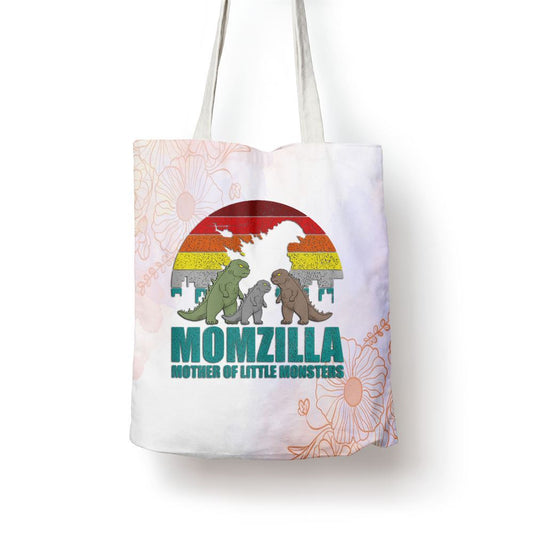 Mothers Day Momzilla Mother Of Little Monsters Tote Bag, Women Tote Bag, Canvas Tote Bag, Printed Tote Bag