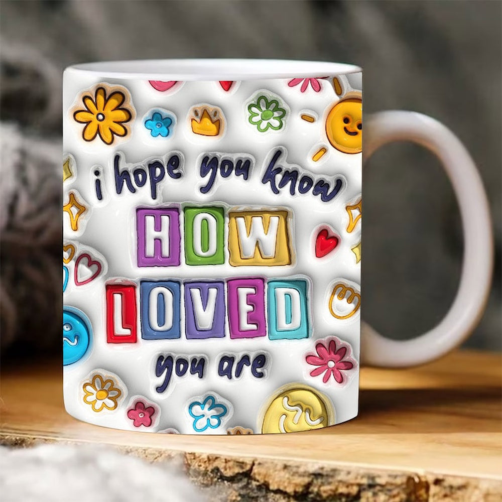 Motivation Inflated Mug, 3D Coffee Mug, Cute 3D Inflated Mug, Birthday Gift, Christimas Gift