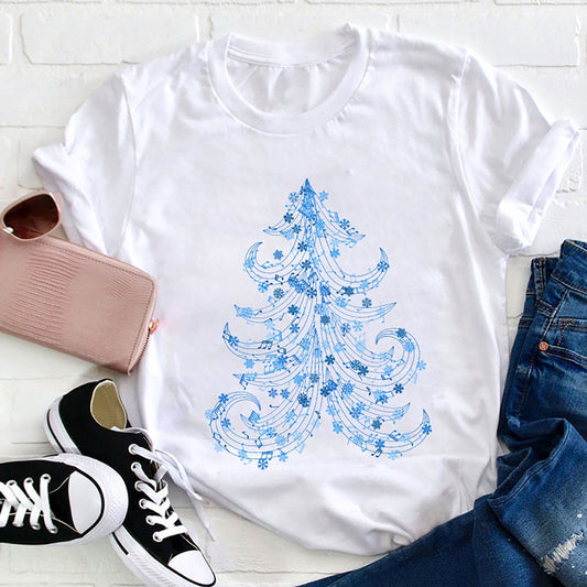 Music Note Christmas T Shirt, Merry T Shirt, Unisex Christmas Shirts