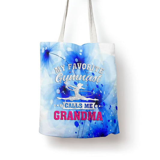My Favorite Gymnast Calls Me Grandma Mothers Day Tote Bag, Women Tote Bag, Canvas Tote Bag, Printed Tote Bag