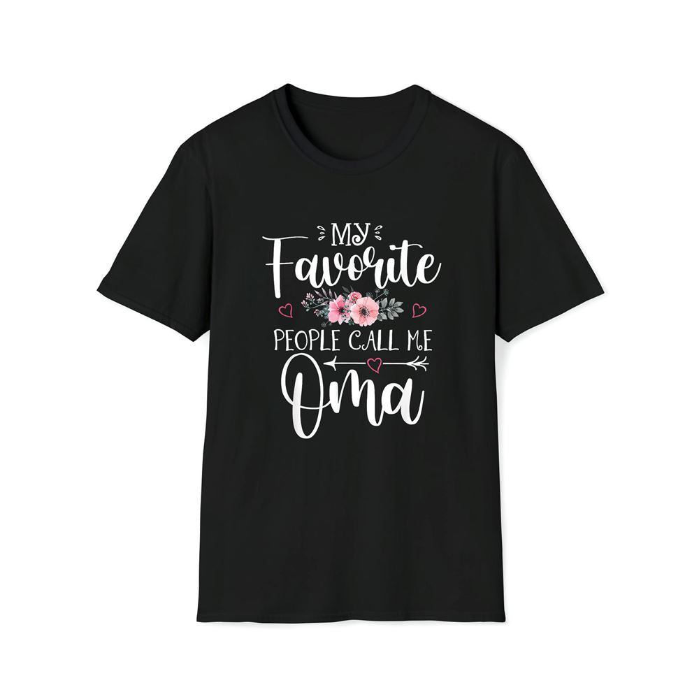 My Favorite People Call Me Oma Shirt Floral Mother's Day Premium T Shirt, Mother's Day Premium T Shirt, Mother's Day Gift, Mom Shirt