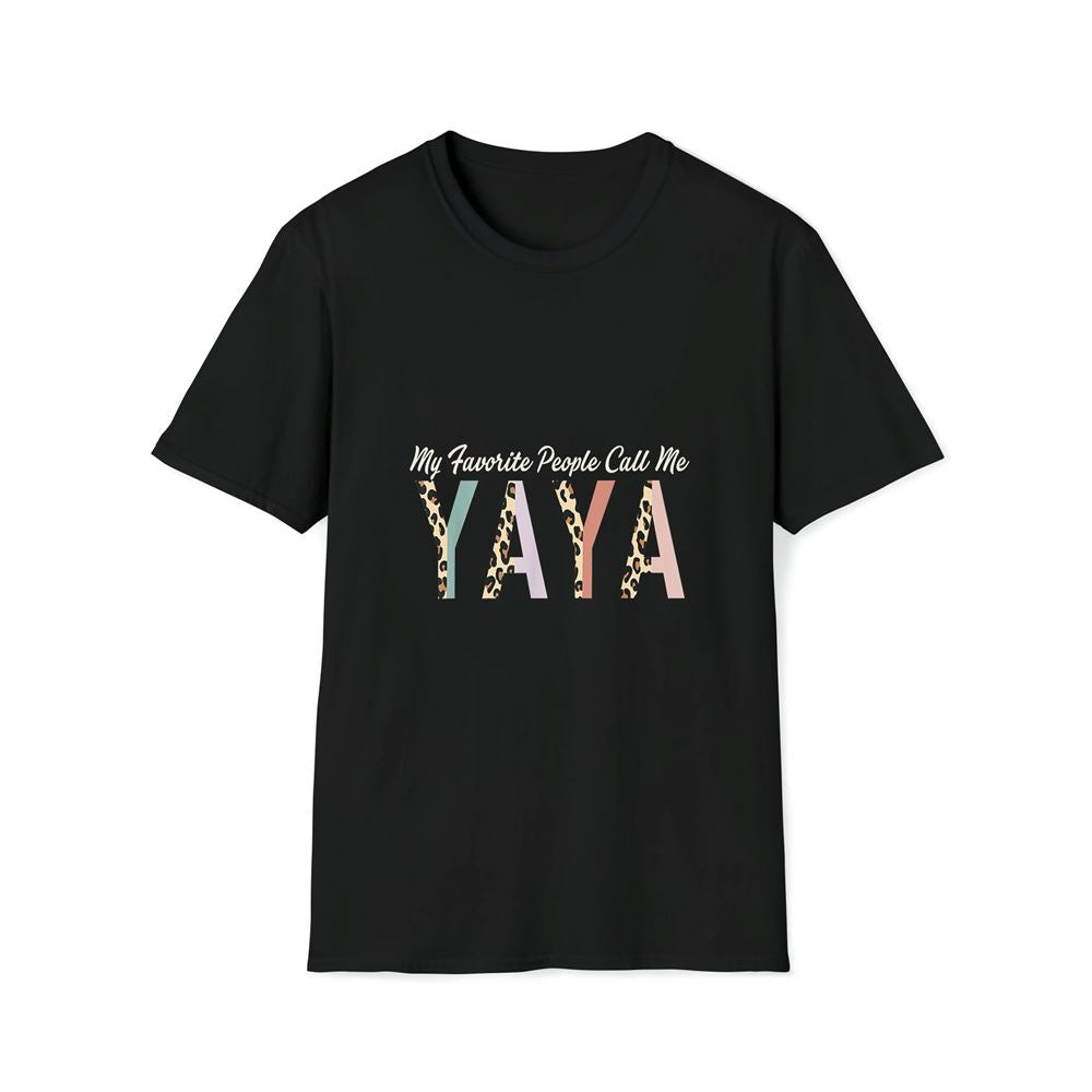 My Favorite People Call Me Yaya Gifts Leopard Mother's Day Premium T Shirt, Mother's Day Premium T Shirt, Mother's Day Gift, Mom Shirt