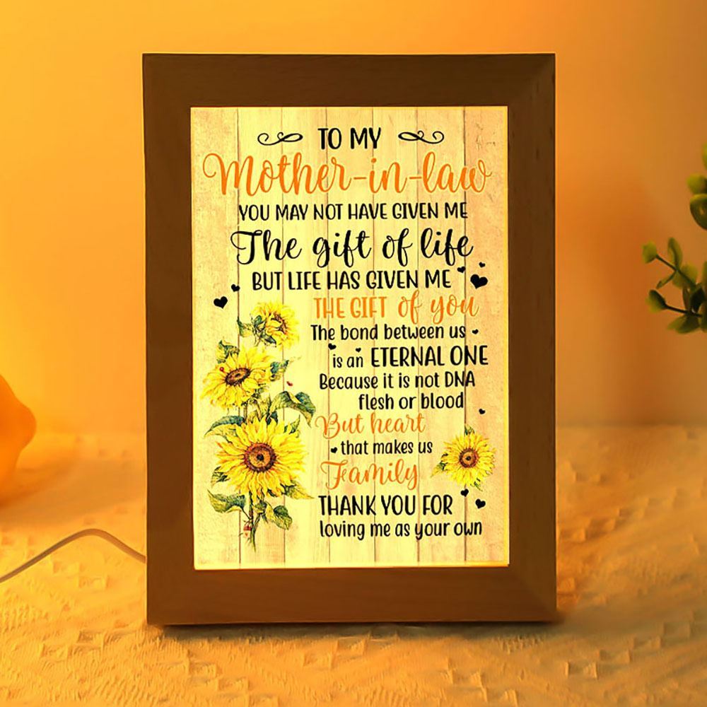 My Mother-In-Law Frame Lamp, Mother's Day Night Light, Best Mom Ever, Gift For Mom