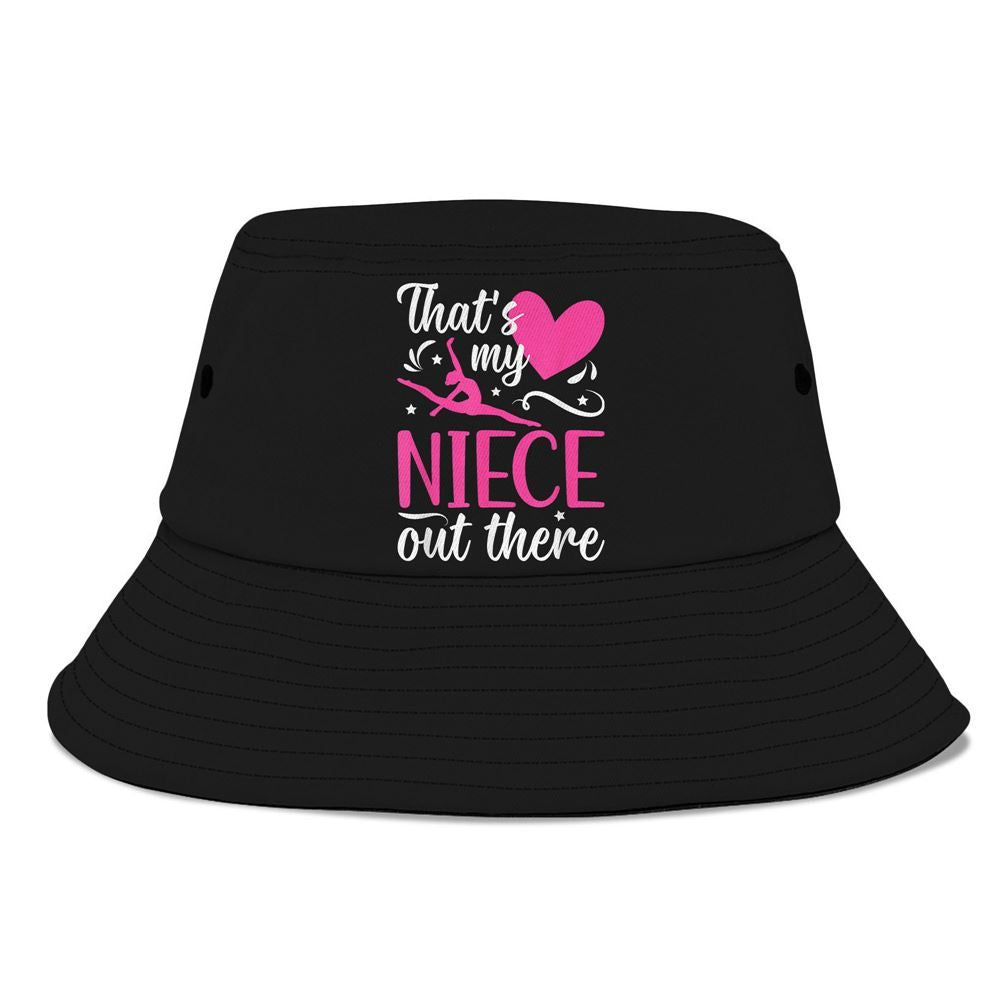 My Niece Gymnastics Aunt Of A Gymnast Auntie Bucket Hat, Mother's Day Bucker Hat, Mother's Day Gift, Women's Sun Hats